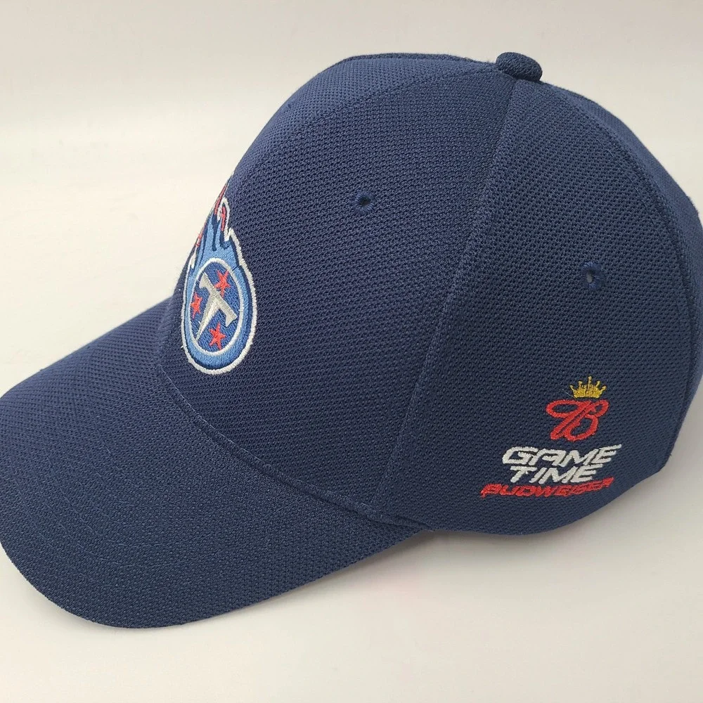 Tennessee Titans Hat Adjustable NFL Blue Budweiser Game Time Football Casual Men